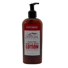 Peppermint Organic Hand & Body Lotion (size: 8oz - Plastic Bottle)