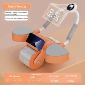 Smart Timing Abdominal Exercise Machine, Home Fitness Core Workout Trainer for Home, Gym and Office gift (Color: Orange)